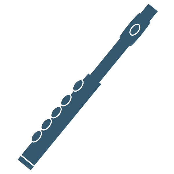 Blue Flute Icon